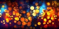 Multicolored Bokeh Image Blurred Vibrant Colors Generative AI