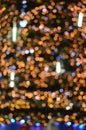 Colorful bokeh lights. Festive shiny background for celebrating Merry Christmas and Happy New Year. decoration of the city for win Royalty Free Stock Photo