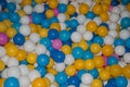 Bright balls swimming pool Royalty Free Stock Photo