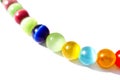 Multicolored bright glass beads