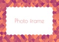 Multicolored bright photo frame for your photos