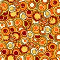 Multicolored bubbles seamless pattern Royalty Free Stock Photo