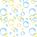 Multicolored bubbles seamless pattern Royalty Free Stock Photo