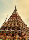 Multicolored Buddhist temple Royalty Free Stock Photo
