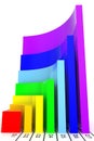 Multicolored business graph