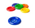 Multicolored buttons