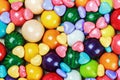 Multicolored candy and chewing gum Royalty Free Stock Photo