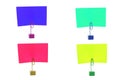 Multicolored Card Holders Royalty Free Stock Photo