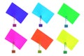 Multicolored Card Holders Royalty Free Stock Photo