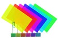 Multicolored Card Holders Royalty Free Stock Photo