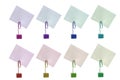 Multicolored Card Holders Royalty Free Stock Photo