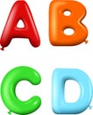 Multicolored Cartoon alphabet