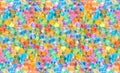 Multicolored cheerful background with the texture of small balls