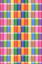 Multicolored children's chalks pattern