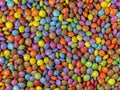 Multicolored chocolat candy background close up Royalty Free Stock Photo