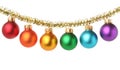 Multicolored Christmas balls Royalty Free Stock Photo