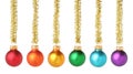 Multicolored Christmas balls Royalty Free Stock Photo