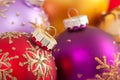 Multicolored Christmas decorations Royalty Free Stock Photo