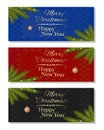 Multicolored christmassy backgrounds set