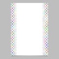 Multicolored circle pattern page template - vector graphic from rings with white background for brochures, cards Royalty Free Stock Photo