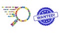 Distress Wanted! Stamp and Bright Colored Mosaic Search Tool