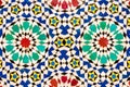 Multicolored colored unique moroccan mosaic artwork