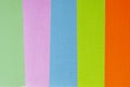 Multicolored colorful samples roller blinds close-up