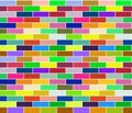Multicolored colorful seamless brick texture