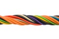 Multicolored computer cable