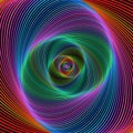 Multicolored spiral fractal design background Royalty Free Stock Photo