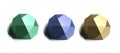 Multicolored crystal set for game design. Shiny gemstone kit. Cartoon shaped gems. Colorful facet jewels set