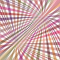 Multicolored curved ray burst background - vector graphic from swirling rays Royalty Free Stock Photo