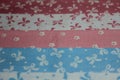 Multicolored fabric cuts Royalty Free Stock Photo