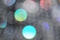 Multicolored defocused blurred abstract bokeh lights background, for use at graphic design or background material. Royalty Free Stock Photo