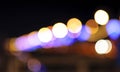 Multicolored defocused lights