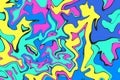 Multicolored digital marbling. Abstract colorful backdrop. Liquid paint abstraction.