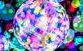 Multicolored discoball background