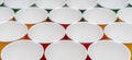 Multicolored disposable paper cups for drinks Royalty Free Stock Photo