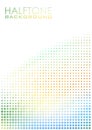 Multicolored dotted pattern with gradient. Vertical background