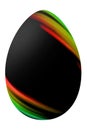 Multicolored Easter Egg, Rainbow, Black Royalty Free Stock Photo