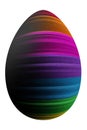 Multicolored Easter Egg, Rainbow, Black Royalty Free Stock Photo