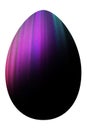 Multicolored Easter Egg, Rainbow, Black Royalty Free Stock Photo