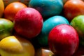 Multicolored Easter eggs