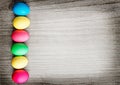 Multicolored easter eggs Royalty Free Stock Photo