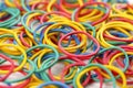 Multicolored elastic rubber bands