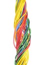 Multicolored electrical cable Royalty Free Stock Photo