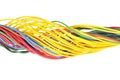 Multicolored electrical cable Royalty Free Stock Photo