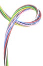 Multicolored electrical cable Royalty Free Stock Photo