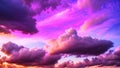 Multicolored Evening Sunset, Timelapse. Beautiful Sunset Sun Cirrus Clouds in Colorful Sky, Time Lapse, Slow Motion