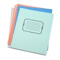 Multicolored exercise books Royalty Free Stock Photo